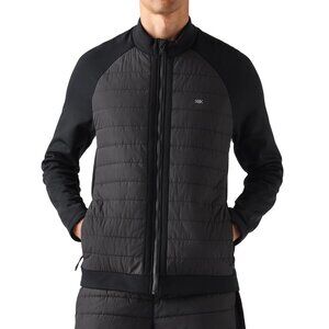 Rhone Men's Alpine Insulated Active Quilted Jacket Pockets Stretch Fleece Black